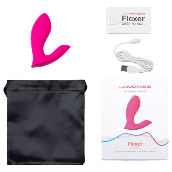 Lovense - Vibrator 2în1 pentru chiloți - reîncărcabil, roz