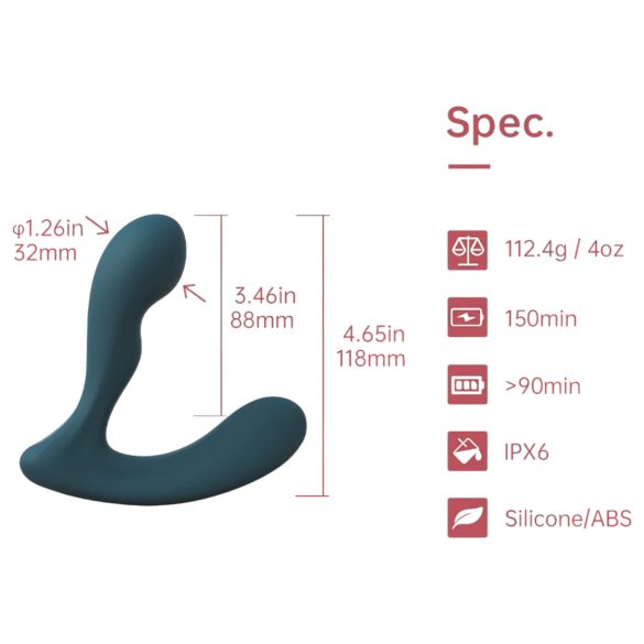 Magic Motion Solstice X - vibrator pentru prostată inteligent - verde