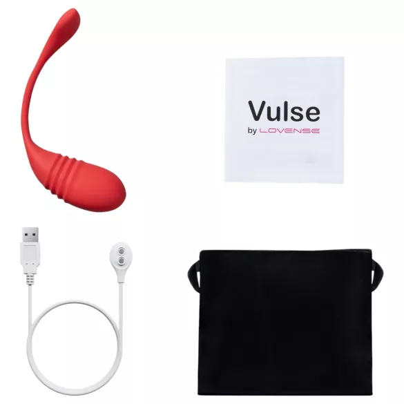 Lovense - Ou vibrator inteligent cu funcție de împingere - roșu