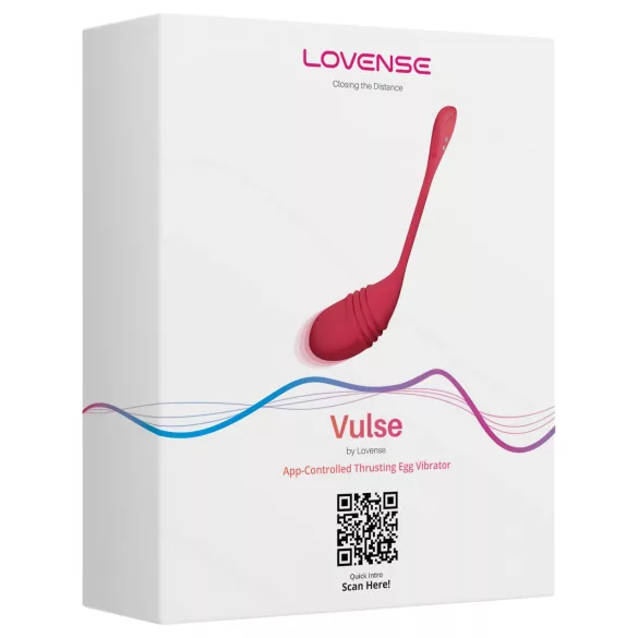 Lovense - Ou vibrator inteligent cu funcție de împingere - roșu