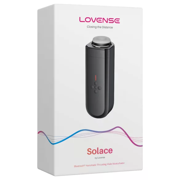 Lovense Solace - Masturbator controlat prin aplicație, pentru bărbați (negru)