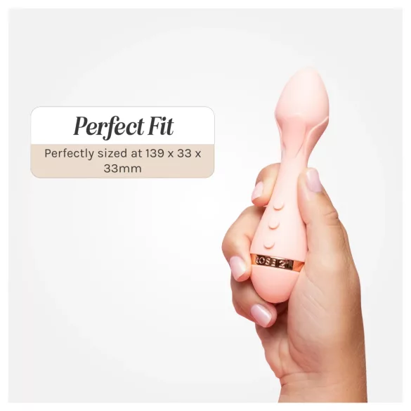 Vush Fleur - vibrator de masaj cu acumulator, rezistent la apă (roz)