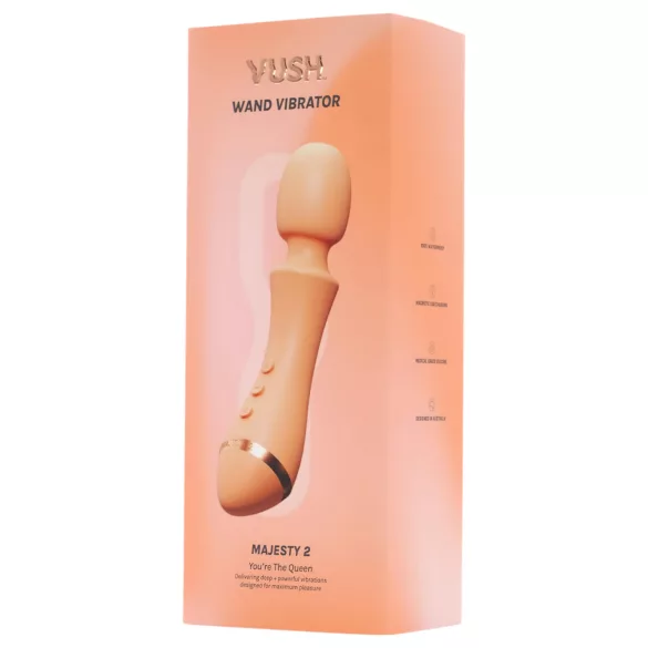 Vush Majesty 2 - vibrator masaj reîncărcabil, impermeabil - portocaliu