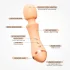 Vush Majesty 2 - vibrator masaj reîncărcabil, impermeabil - portocaliu