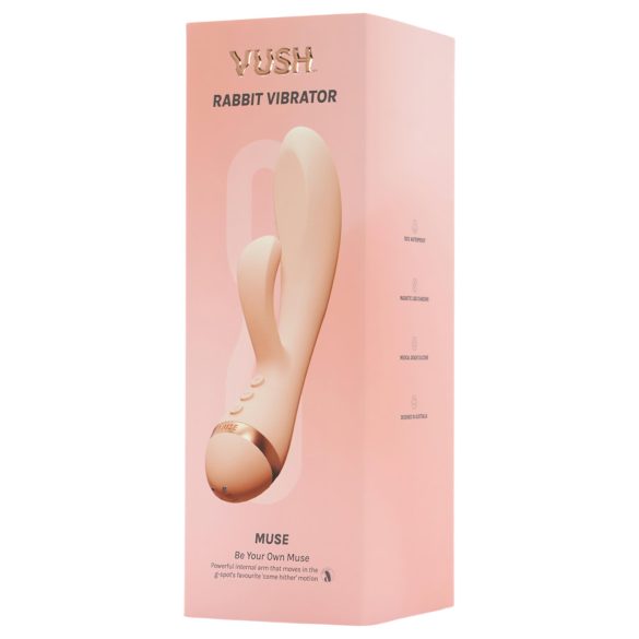 Vush Muse - vibrator cu braț pentru clitoris, reîncărcabil, waterproof, roz