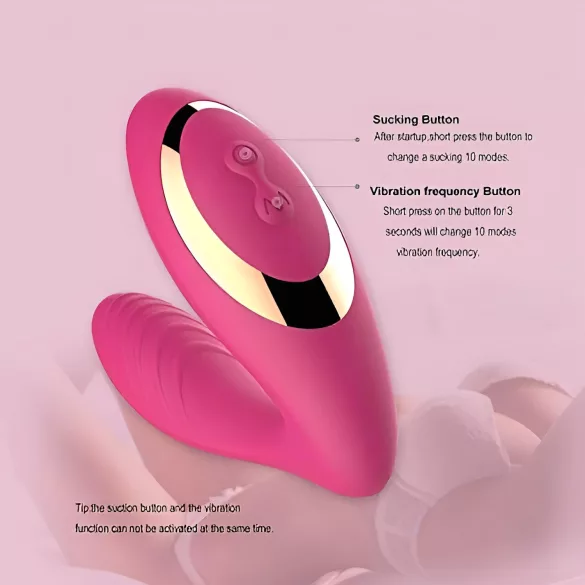 Tracy's Dog OG - Vibrator pentru punctul G și stimulare clitoris - silicon roz
