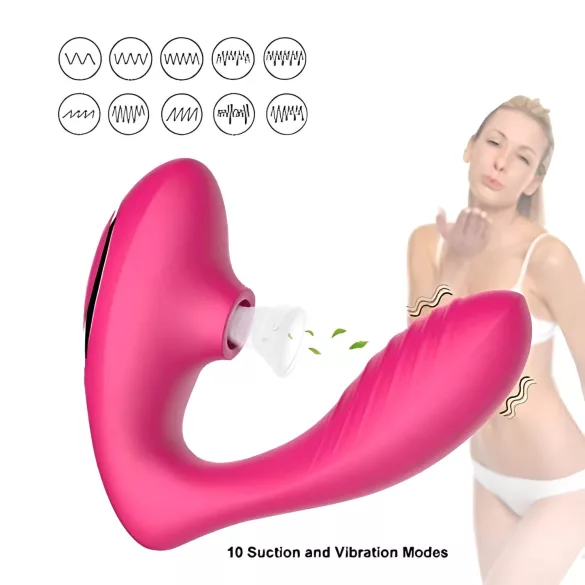Tracy's Dog OG - Vibrator pentru punctul G și stimulare clitoris - silicon roz