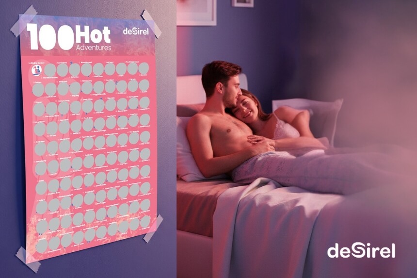 Descoperă toate cele 100 de poziții sexuale cu posterul Desirel | Sex Shop Desirel.ro