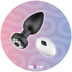 Vibrator anal Desirel Easy Obsidian cu telecomandă | Desirel Sex Shop