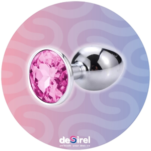 Plug anal Desirel Pink Jewel S, M și L | Desirel Sex Shop