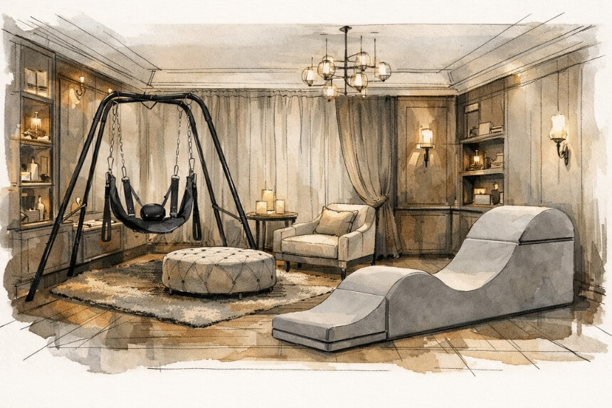 Idei de amenajare cameră sexuală și layout playroom pentru adulți - desirel.ro Sex Shop
