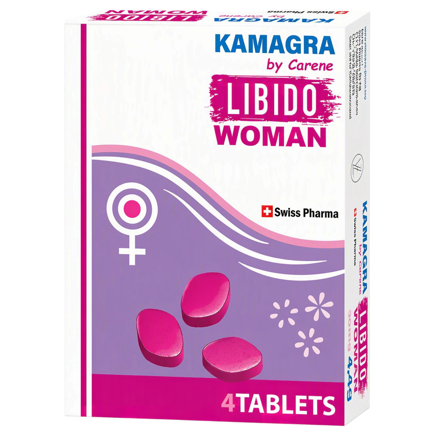 Kamagra by Carene Libido Woman - supliment alimentar sub formă de comprimate pentru femei - 4 buc.